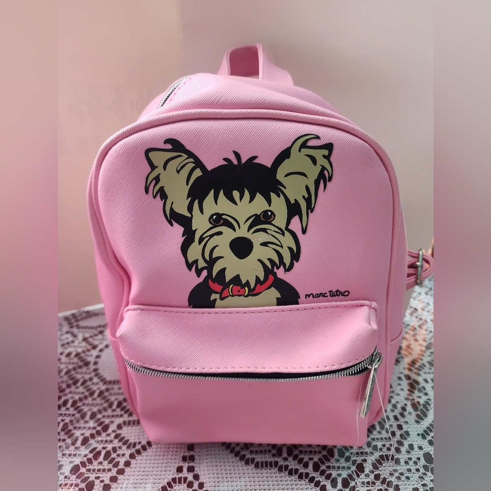 Marc Tetro Pink Dog Backpack NWOT